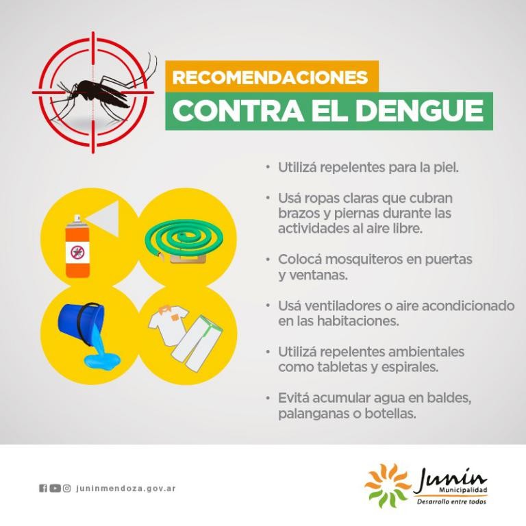 Junín recuerda las recomendaciones para Prevenir el Dengue