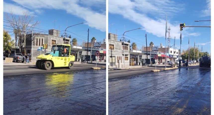 San Mart&iacute;n: Comienza el asfaltado final en la Avenida Alem 