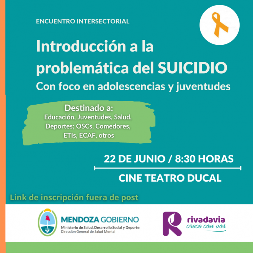 Encuentro Intersectorial “Introducción a la Problemática del Suicidio” 