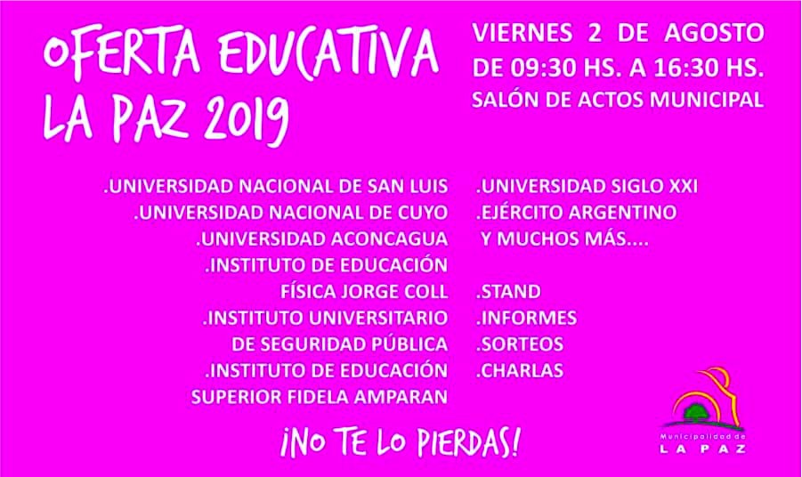 La Paz tendrá su Expo Educativa 2019