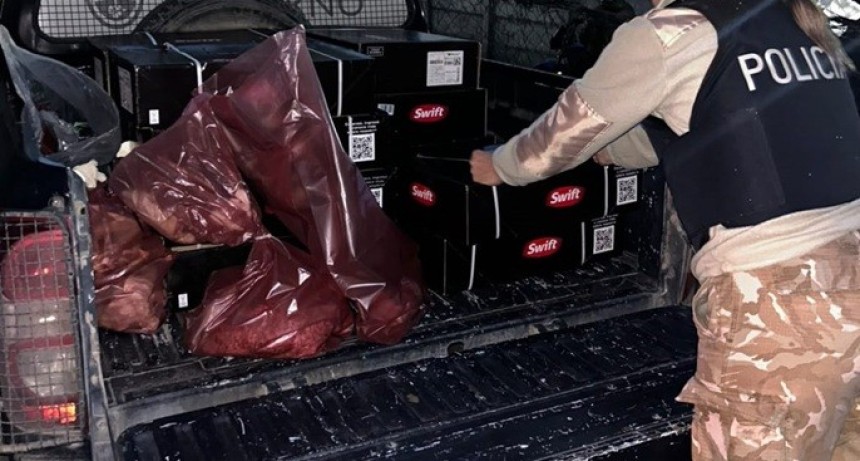 Polic&iacute;a Rural incaut&oacute; casi 300 kilos de carne podrida que iba a ser comercializada, en Rivadavia