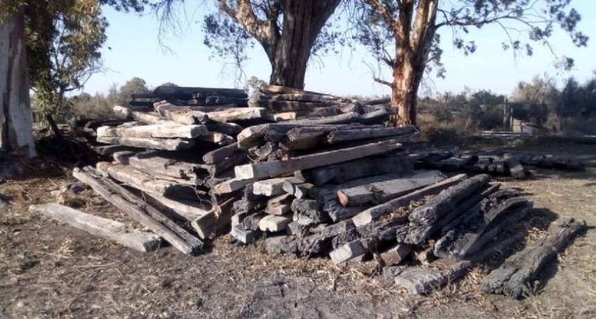 Un demorado por robar y vender durmientes de ferrocarril, en Santa Rosa 