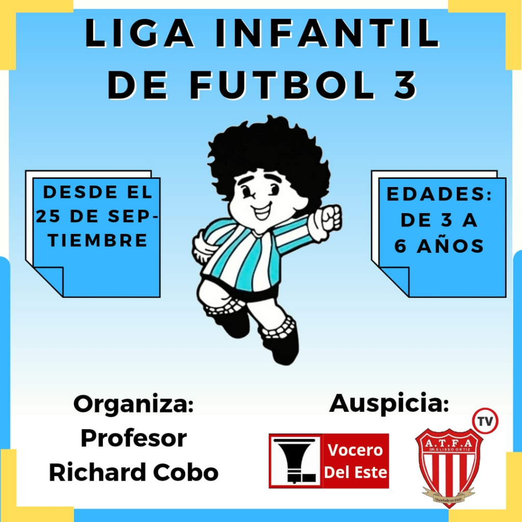 Abrirán las inscripciones para la primera “Liga Infantil de Futbol 3”   