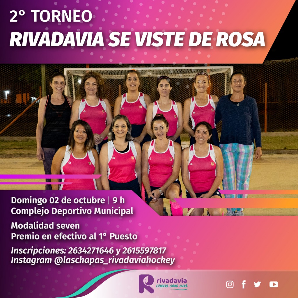 2° Torneo de Hockey sobre Césped «Rivadavia se viste de Rosa» 