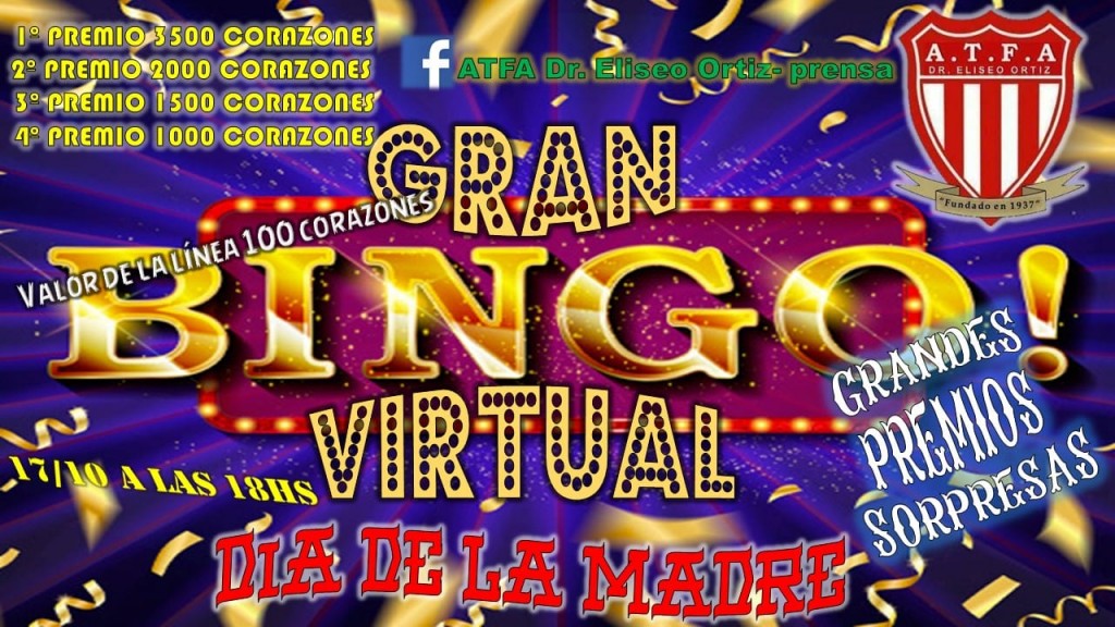 Eliseo Ortiz realiza su segundo Bingo Virtual 