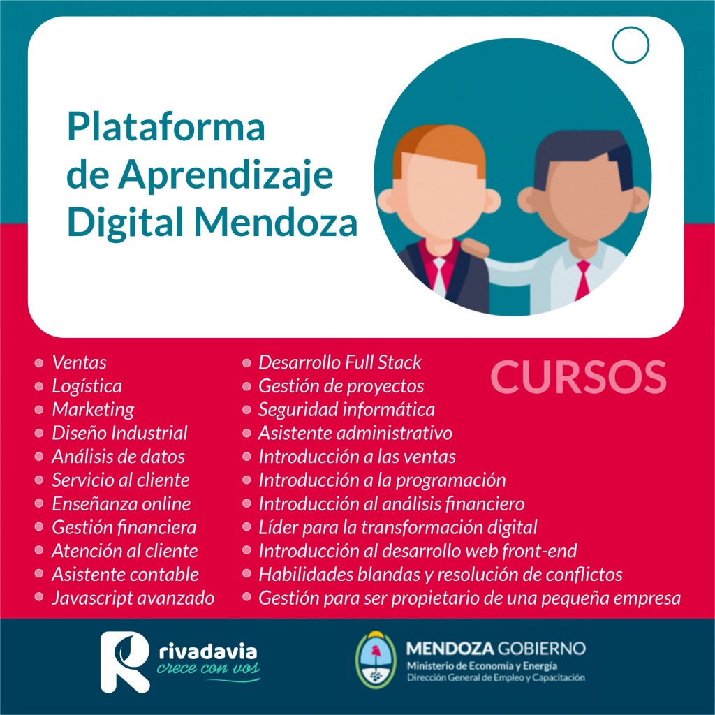 Inscripciones Abiertas para la plataforma de aprendizaje Digital Mendoza 