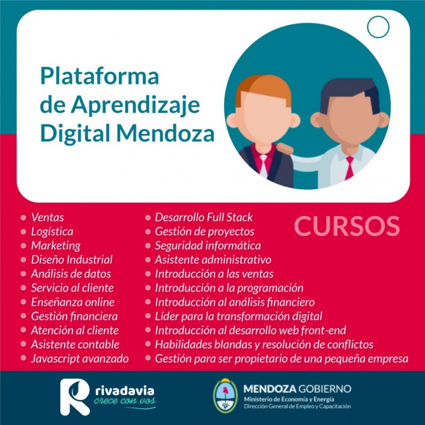 Inscripciones Abiertas para la plataforma de aprendizaje Digital Mendoza 
