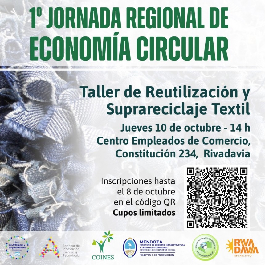 Taller de “Reutilización y Supra reciclaje Textil” en Rivadavia 