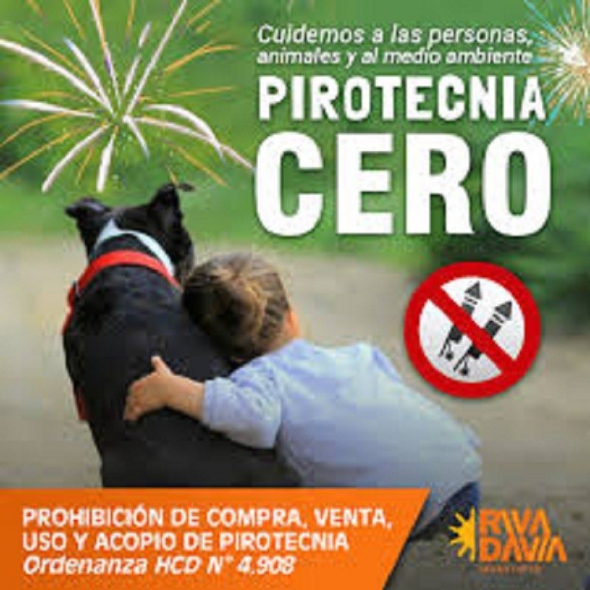 Pirotecnia Cero, campaña de concientización en Rivadavia 